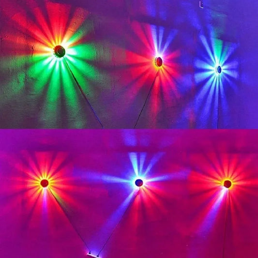 Colorful Disco Lights 48LED Stage Background Decoration Christmas Party Wine club Decoration Lights(1 pack)
