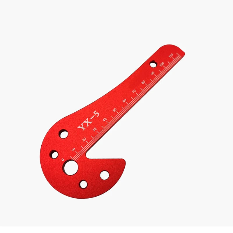 1pc Woodworking Circle Center Scribe 45/90° Center Measuring Tool Line Gauges Aluminum Center Scribe Carpenter Ruler Measuring