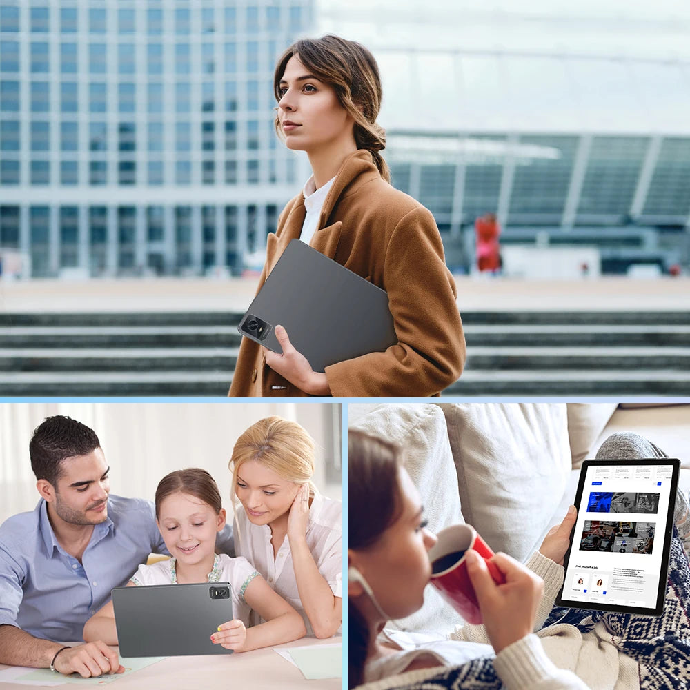 ANRY 10.1inch Tablet Android 2025, 12GB+128GB(1TB Expand) Android 15, 6000mAh 8-core 5MP+13MP Tablet PC with 5G WIFI Bluetooth