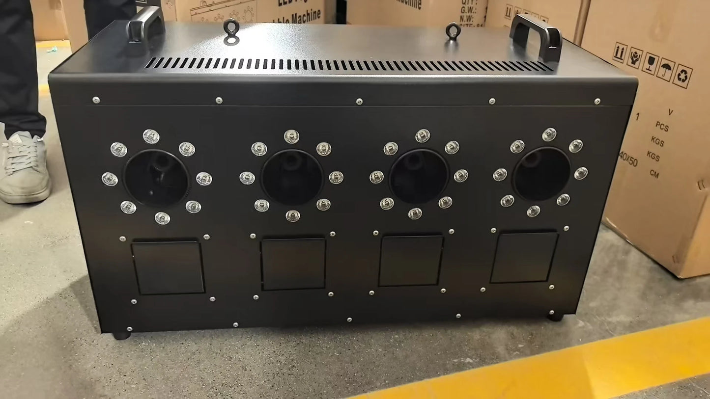 Smoke Bubbles Machine Fog Bubble Machine Haze Bubble Machine LED RGBW Audience DJ Alien Stage Party Wedding Professional Effect