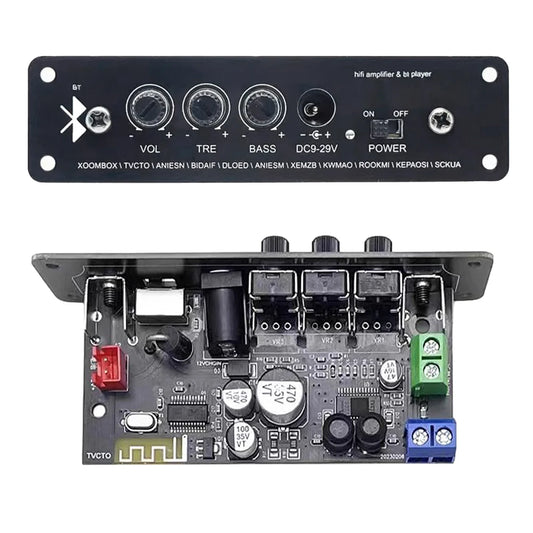 DC12V MP3 WMA Decoder Board HIFI High Bass BT 5.1 Amplifier Board Car Amplifier Module Audio Receiver for DIY Modification