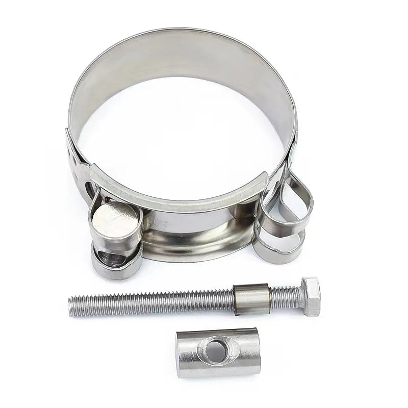 Powerful Clamp 304 Stainless Steel Hose Air Water Pipes Exhaust Fuel Clip Motorcycle Muffler Clamps Durable Sealing Welding Tool