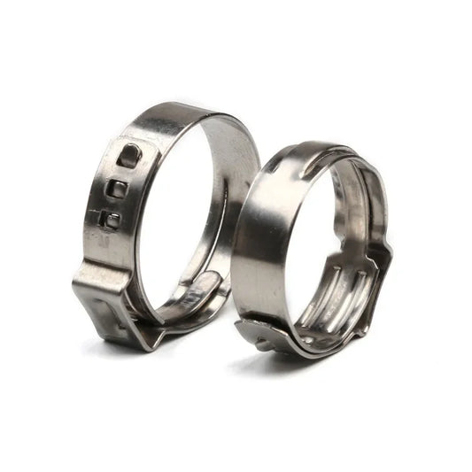 130pcs Single Ear Hose Clamps with Pliers or 130pcs Hose Clamps or 1PC Pliers 304 Stainless Steel Hose Clamps Cinch Clamp Rings