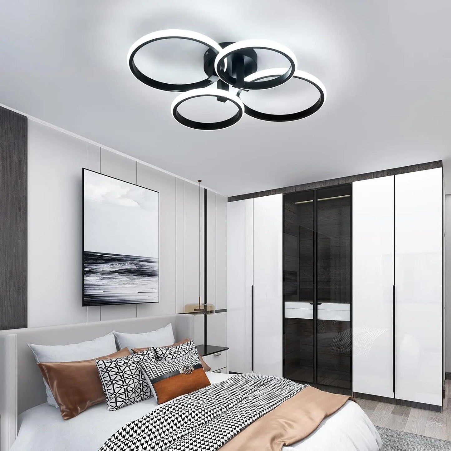 Modern LED Ceiling Light,LED Ceiling Light, Round Aluminium Ceiling Lamp For Living Room,Bedroom,Kitchen