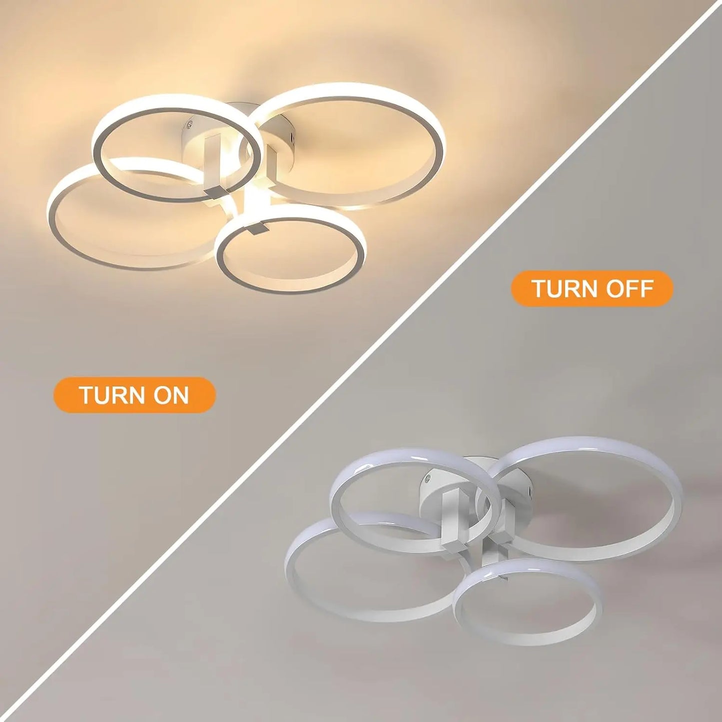 Modern LED Ceiling Light,LED Ceiling Light, Round Aluminium Ceiling Lamp For Living Room,Bedroom,Kitchen