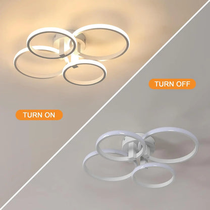 Modern LED Ceiling Light,LED Ceiling Light, Round Aluminium Ceiling Lamp For Living Room,Bedroom,Kitchen