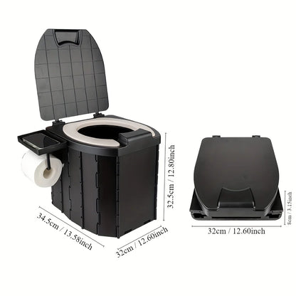 Folding Toilet Outdoor Closestool Portable Collapsible AntiOdor Storage Box Car Toilet Adult SelfDriving Travel Emergency Toilet