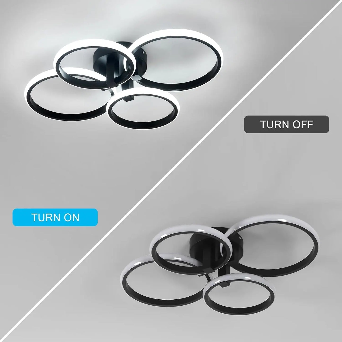 Modern LED Ceiling Light,LED Ceiling Light, Round Aluminium Ceiling Lamp For Living Room,Bedroom,Kitchen