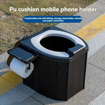Folding Toilet Outdoor Closestool Portable Collapsible AntiOdor Storage Box Car Toilet Adult SelfDriving Travel Emergency Toilet