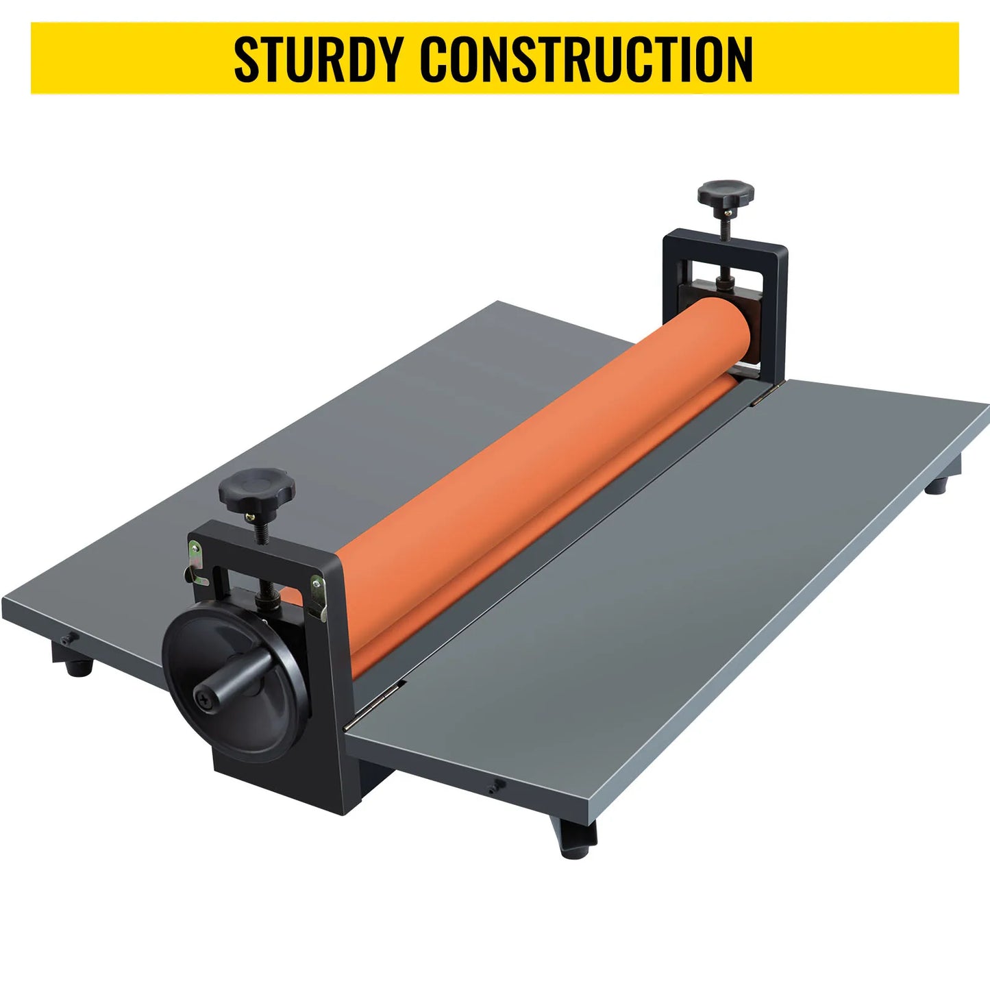 VEVOR 25.6"x1" Manual Cold Roll Laminator Machine Sheets Document Plasticizer Fits Poster Painting Photo Book Cover A3 A4 Paper