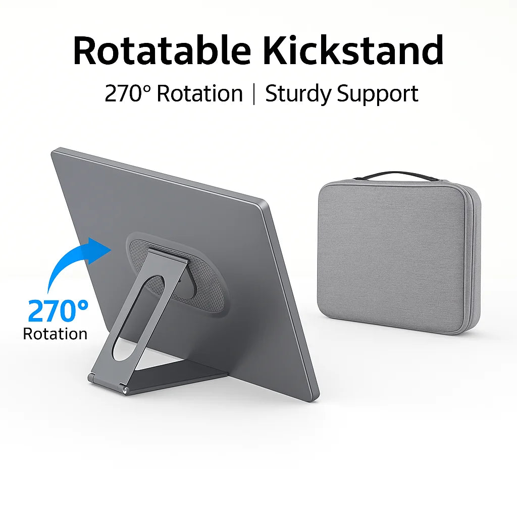 New Design 21.5 Inch Ips 1080P Digital Display Android15 Led Display Screen Interactive Portable Monitor for Entertainment