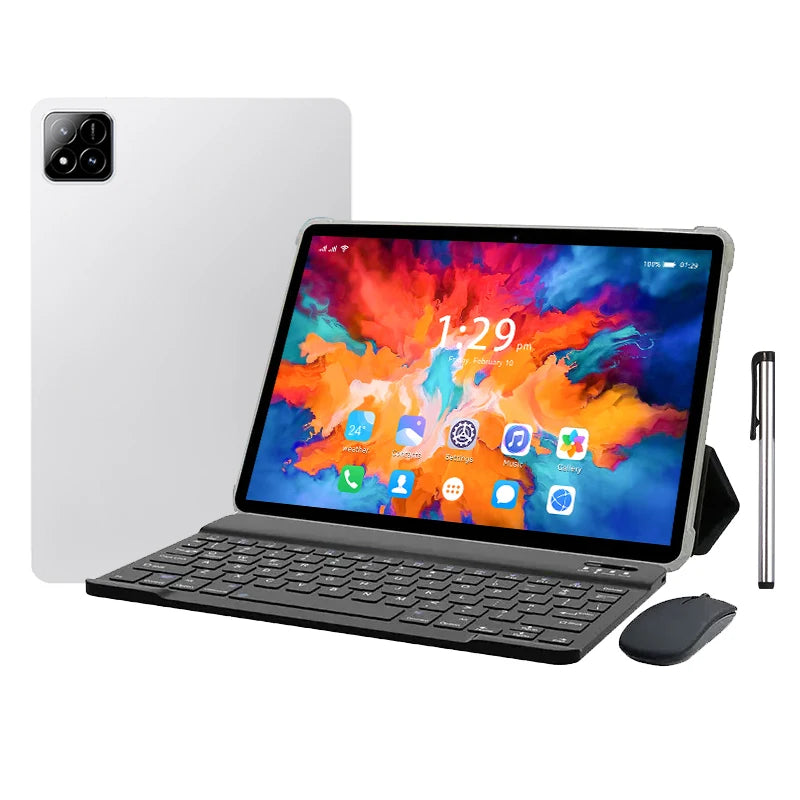 OEM 16GB+512GB 10.1 Inch Android Tablet PC 5G Wifi IPS Keyboard Case Touch Pen Education Tab with 4G 5G Network New for Sale