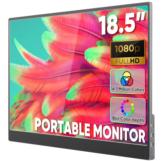 Factory Wholesale 18.5 Inch Portable 1080P Laptop Monitors Custom Logo FHD HDR USB-C HD Gaming IPS External Screen for Laptop