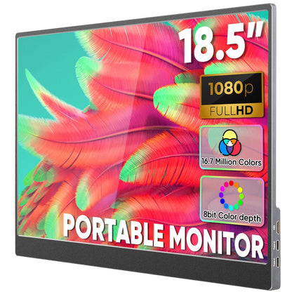 Factory Wholesale 18.5 Inch Portable 1080P Laptop Monitors Custom Logo FHD HDR USB-C HD Gaming IPS External Screen for Laptop