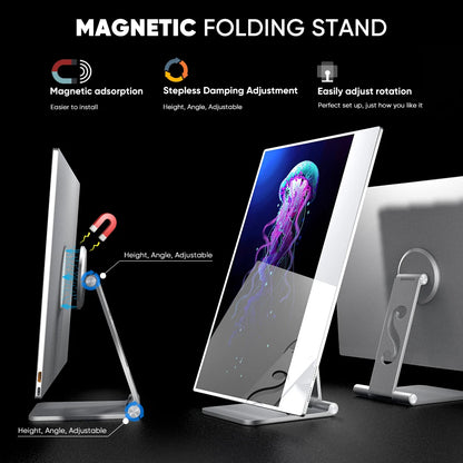 16 Inch Touchscreen FHD IPS Display USB-C HD Portable Monitor for Laptop with Cover and Speakers External Monitor