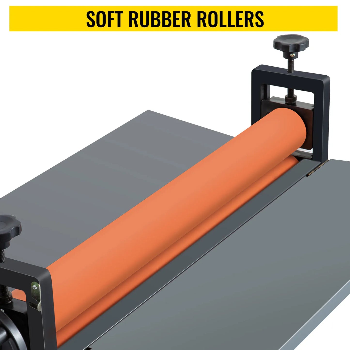 VEVOR 25.6"x1" Manual Cold Roll Laminator Machine Sheets Document Plasticizer Fits Poster Painting Photo Book Cover A3 A4 Paper