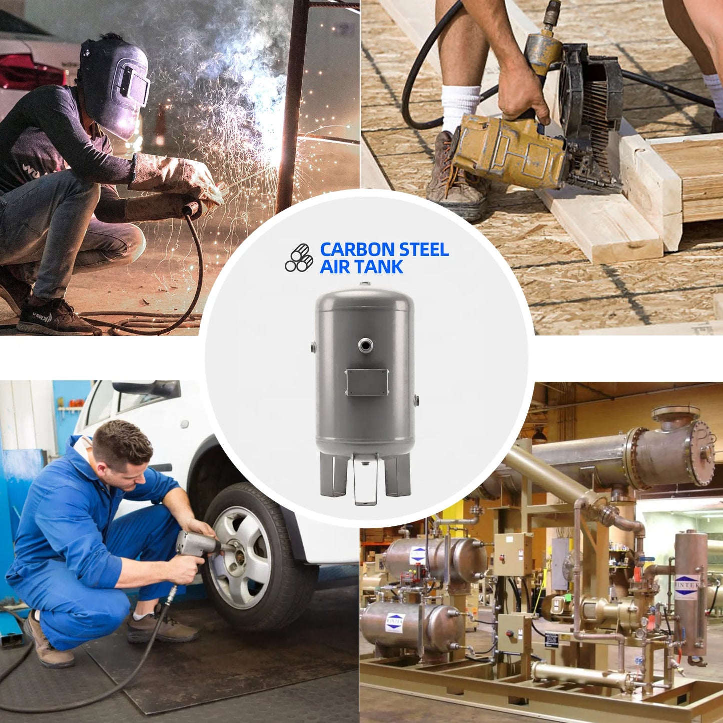 Manufacturers Can Customize 30L Vertical air Compressor Receiver Pressure Carbon Steel Buffer Storage tank