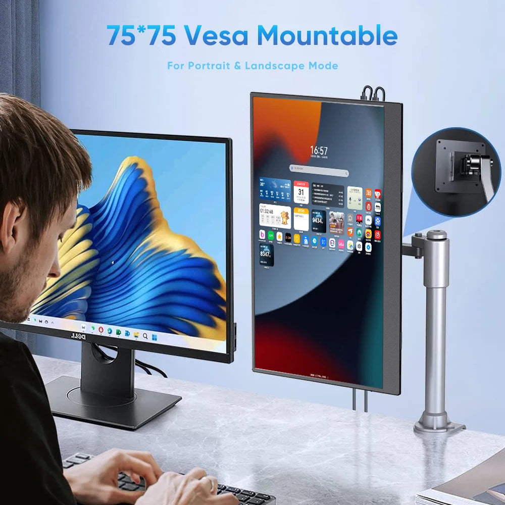 Factory Wholesale 18.5 Inch Portable 1080P Laptop Monitors Custom Logo FHD HDR USB-C HD Gaming IPS External Screen for Laptop