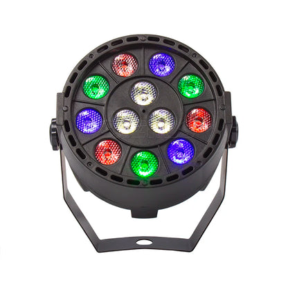 Mini Led Par 12x3W RGBW Wash Lighting For DJ Party Club Disco Family 8 channels DMX 512 Master/Save Light