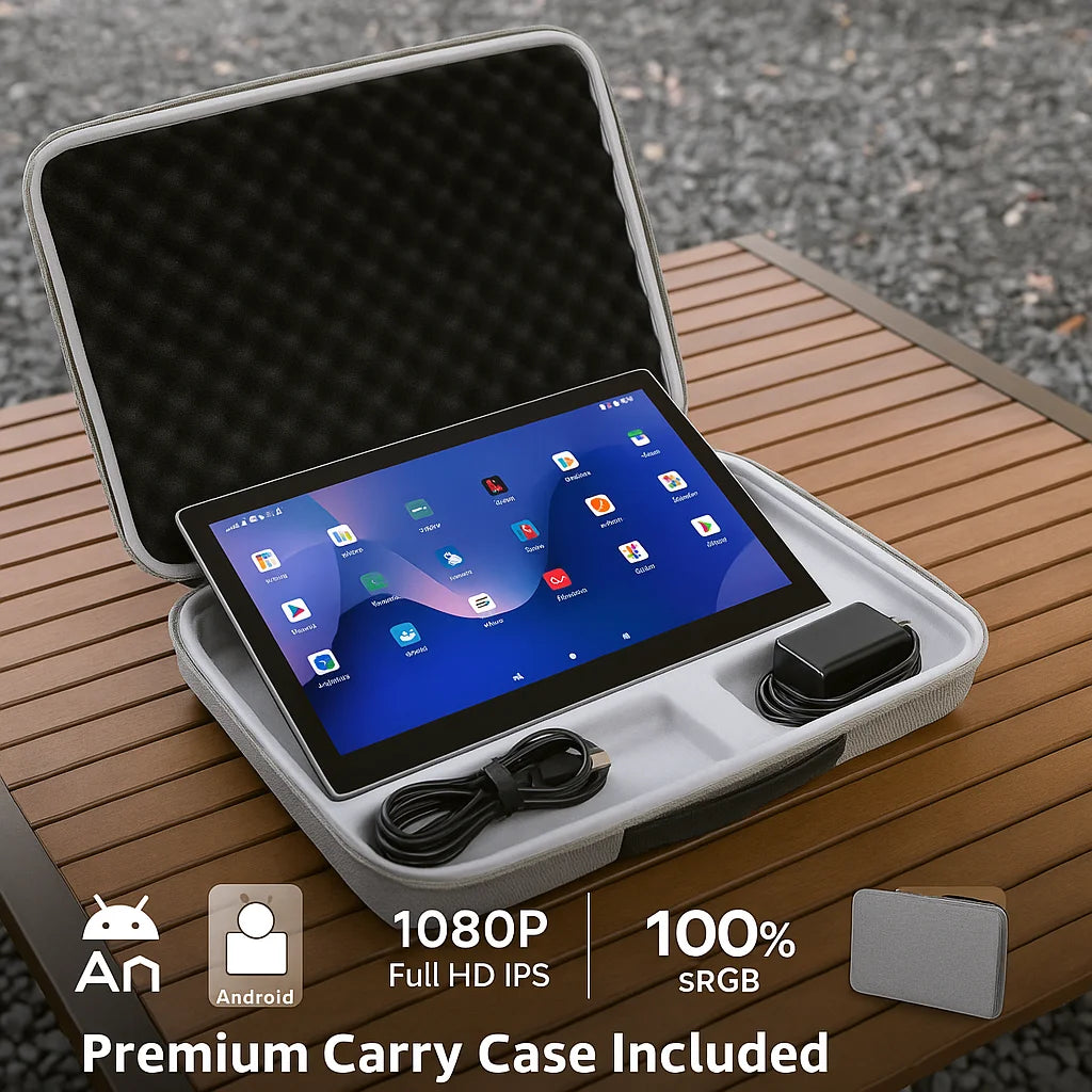 New Design 21.5 Inch Ips 1080P Digital Display Android15 Led Display Screen Interactive Portable Monitor for Entertainment