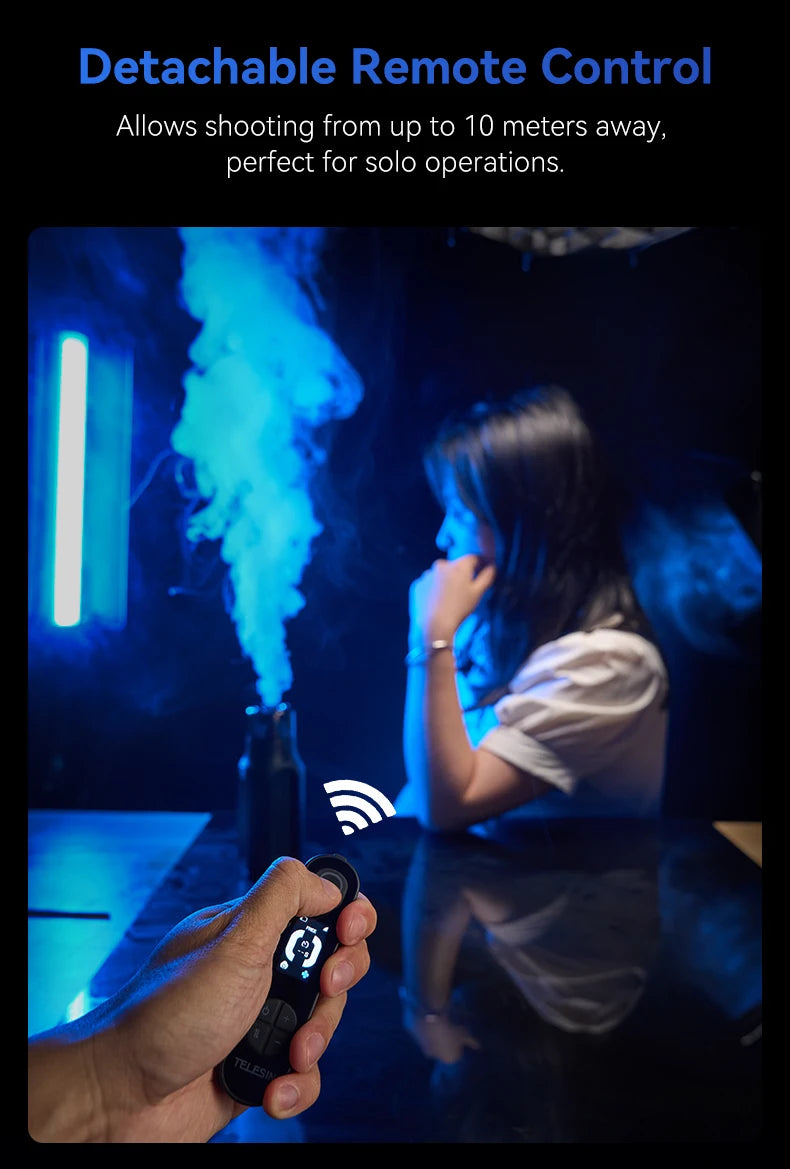 TELESIN Photography Smoke Machine Remote Smoke Effect Portable Smoke Maker with Remote Control Fogger Machine For Video Shoot