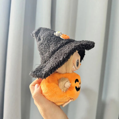 Hot Halloween Labubu Clothes Cute Pumpkin Bat Ghost 2-piece Outfit Mini Plush Doll Clothing Fashion Doll Accessories
