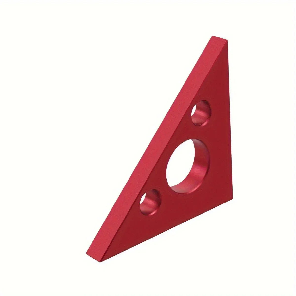 Aluminum Esquadro Ruler, 45/90 Degree Frosted Right Angle Gauge, Triangle Ruler with Both Imperial and Metric Scales