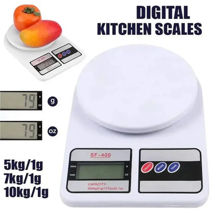 10kg X1g Digital Scale Kitchen Electronic Food Scale Gram Electric Scales Postal Cooking Baking Cakes Kitchen Accessories