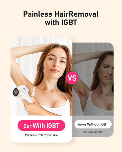 Laser Hair Removal 999999+ Fast flashes 3 In 1 IPL At Home Hair Remover Machine for Women Men Permanent Epilator on Face Body