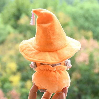 17cm Labubu Clothes Blind Box Universal Sitting Standing Plush Doll Accessories Labubu Designer Clothes Pumpkin costume set