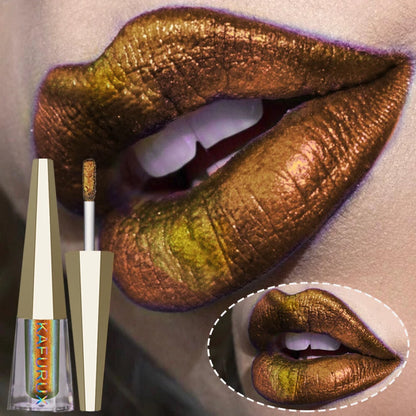 Chrome Shifting Pigments Chameleon Liquid Lipstick or Eyeshadow Shiny Long Lasting Multichrome High Quality Lip Gloss Lip Makeup