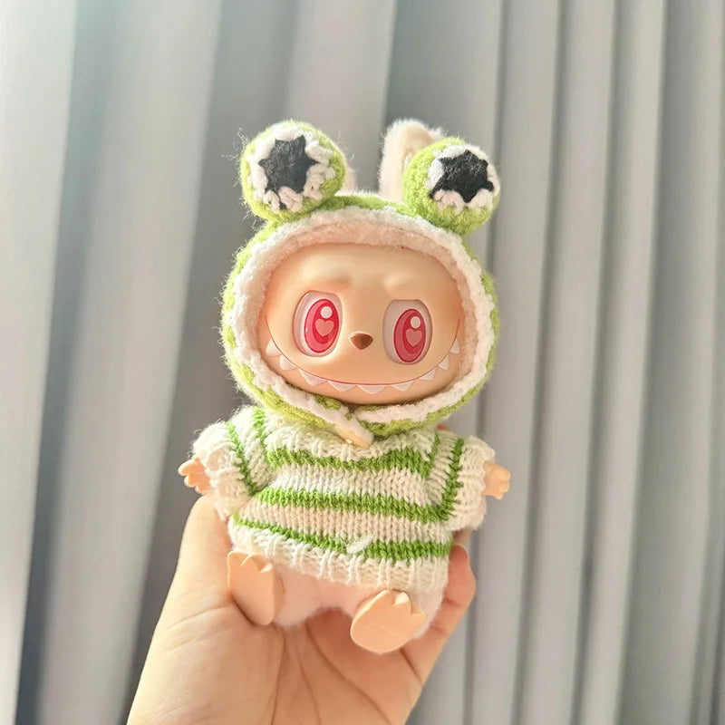 17cm Kawaii Plush Doll'S Clothes Outfit Accessories For Korea Kpop Exo Labubu Idol Dolls Pumpkin Set Clothing DIY Christmas Gift