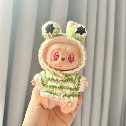 17cm Kawaii Plush Doll'S Clothes Outfit Accessories For Korea Kpop Exo Labubu Idol Dolls Pumpkin Set Clothing DIY Christmas Gift