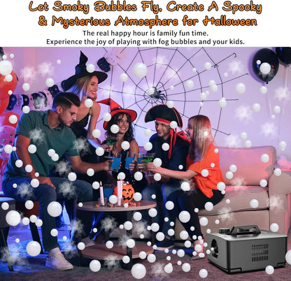 Fog Bubble Machine Portable Smoke Bubble Machine for Indoor Outdoor Party Wedding Birthday Photograph Christmas Halloween toys