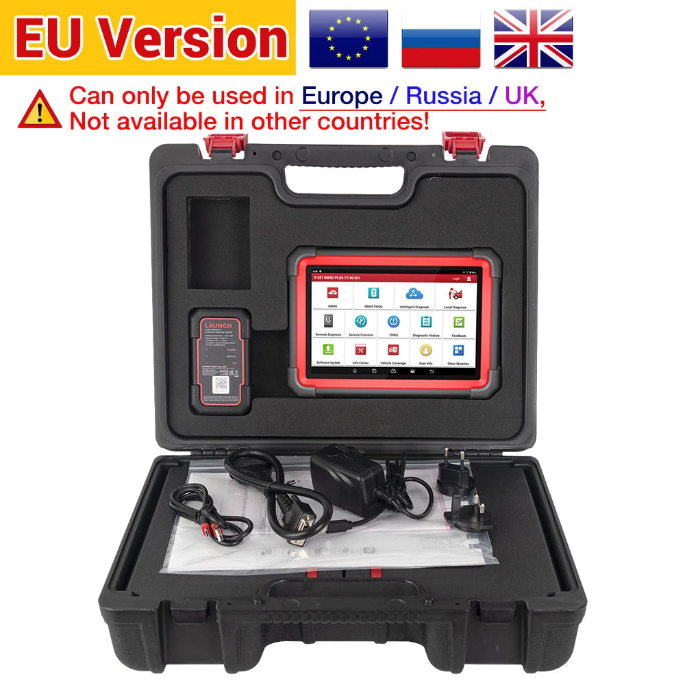 LAUNCH X431 IMMO PLUS Key Programmer X-PROG 3 AUTO Key Programming Tool OBD2 All Systems Diagnostic Scanner 39 Reset Immobilizer
