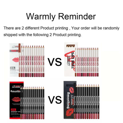 12 pcs Long-Lasting Lipstick Set with Professional Lip Liner Pencil and Matte Lip Gloss for Women Valentine's Day Gifts