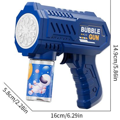 Fully Automatic Space Bubble Blowing Toy Bubble Gun Outdoor Bubble Machine Gift Holiday Gift Toy (Without Bubble Water)