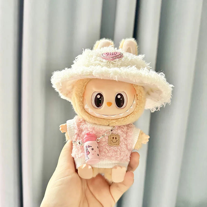 17cm Kawaii Plush Doll'S Clothes Outfit Accessories For Korea Kpop Exo Labubu Idol Dolls Pumpkin Set Clothing DIY Christmas Gift