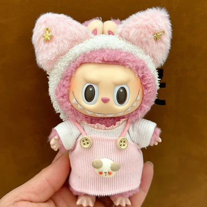 Doll Clothes For 15-17CM I II III Labubu Outfits Mini Plush Cotton Idol Doll Universal Clothing Sitting Party Accessories Gifts