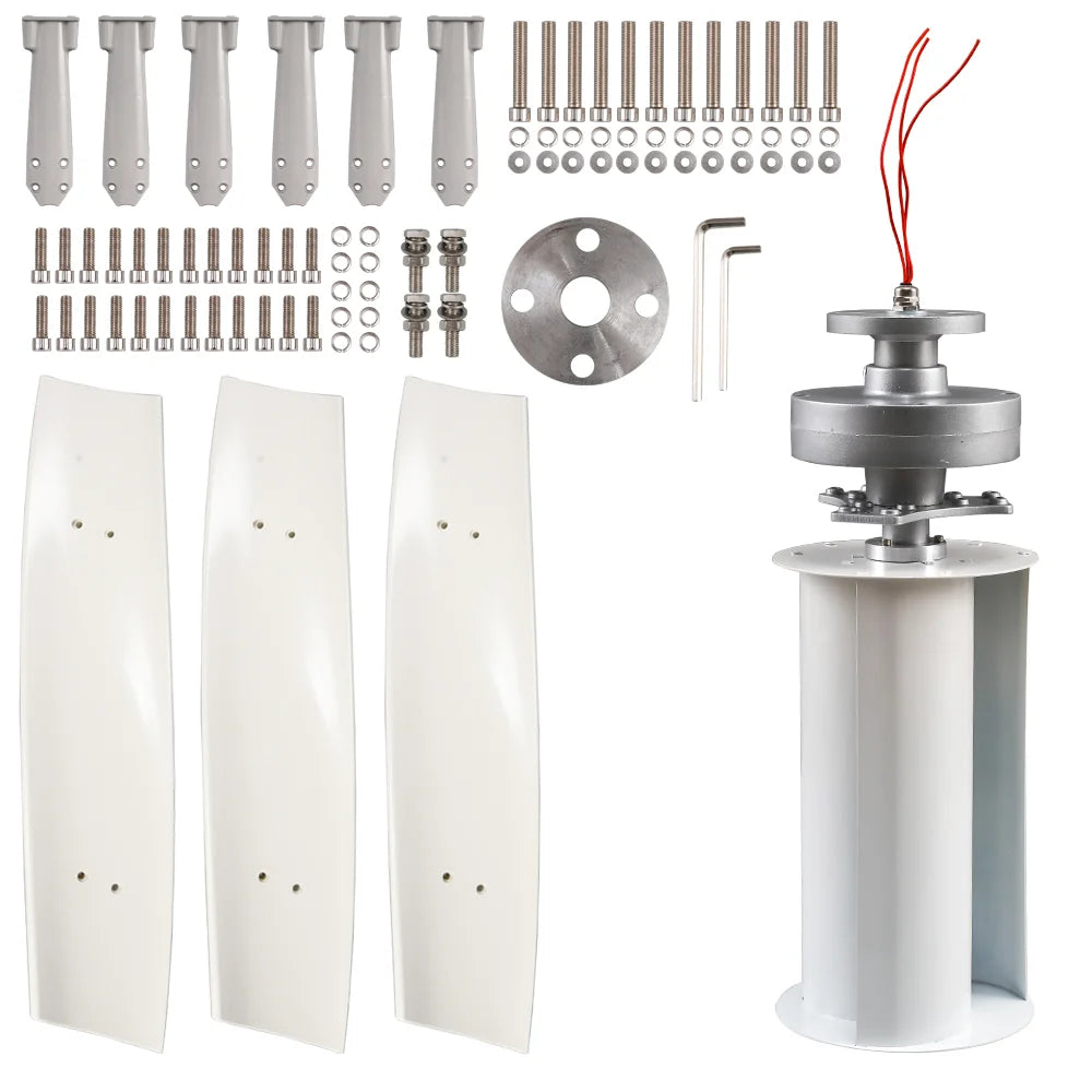 3000W High Efficiency Wind Turbine Off Grid System 12V 24V 48V Output Voltage 220V 230V 240V Home Appliance Power Supply System