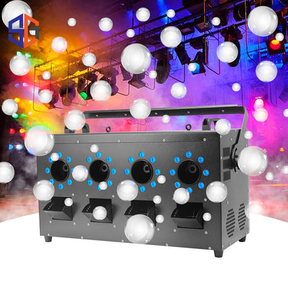 Smoke Bubbles Machine Fog Bubble Machine Haze Bubble Machine LED RGBW Audience DJ Alien Stage Party  Wedding Professional Effect