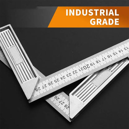 30/50CM Angle Square Ruler 90 Degree Right Angle Ruler Stainless Steel Triangle Ruler Woodworking Gauge Measuring Tool