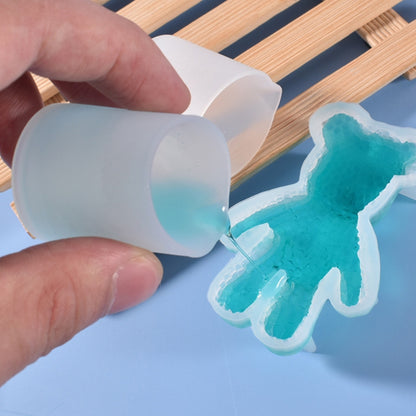 Resin Cup with Precise Scale Non-Stick DIY Silicone Cup Silicone Measuring Cup