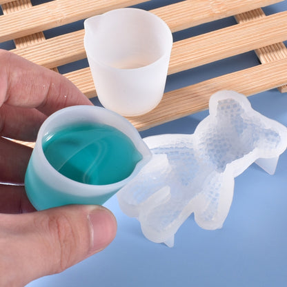 Resin Cup with Precise Scale Non-Stick DIY Silicone Cup Silicone Measuring Cup
