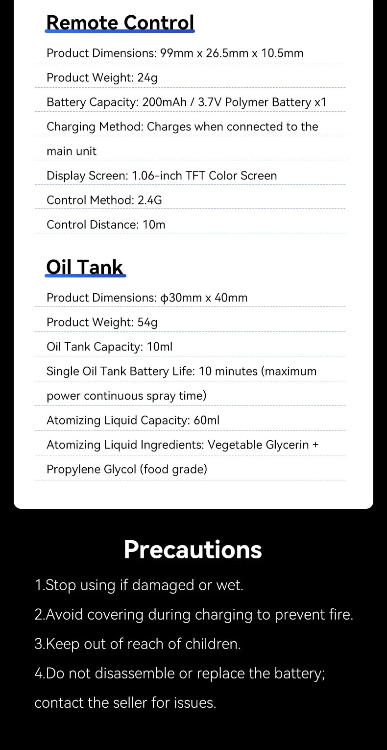 TELESIN Photography Smoke Machine Remote Smoke Effect Portable Smoke Maker with Remote Control Fogger Machine For Video Shoot
