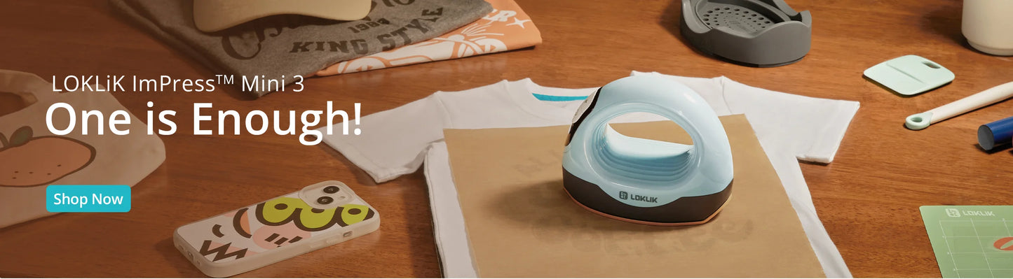 LOKLIK Mini Heat Press - 3 in 1 Heat Press Machine for T-Shirts Mugs Hats Small Heat Press Iron Press for Heating Transfe