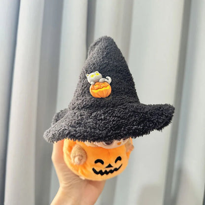 Hot Halloween Labubu Clothes Cute Pumpkin Bat Ghost 2-piece Outfit Mini Plush Doll Clothing Fashion Doll Accessories