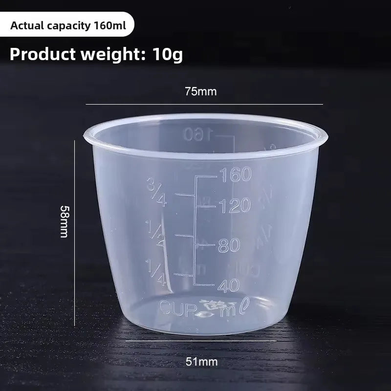 Mini 100/160ml Rice Measuring Cup Plastic with Scale Measuring Jugs Clear Digital Kitchen Scale Measurement Tools