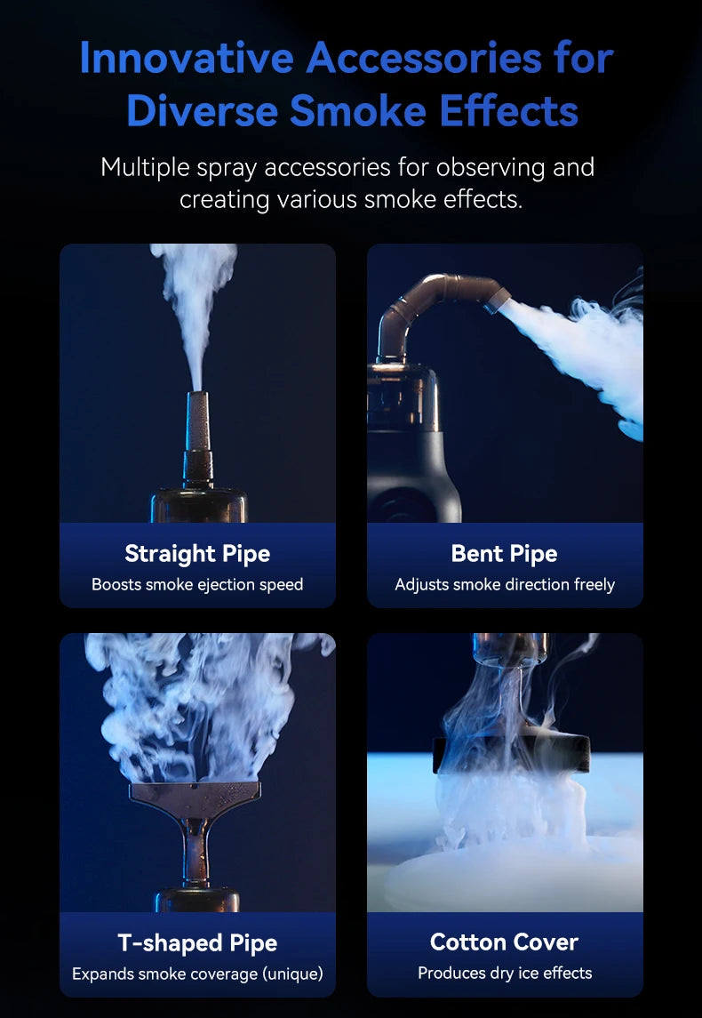 TELESIN Photography Smoke Machine Remote Smoke Effect Portable Smoke Maker with Remote Control Fogger Machine For Video Shoot