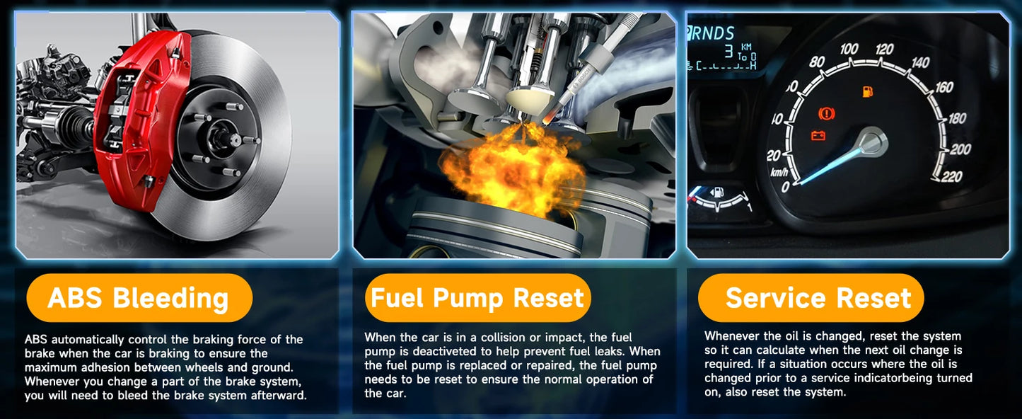 Autophix 7610 OBD2 Automotive Scanner for VW/AUDI All System EOBD/OBDII Code Reader ABS SRS Oil EPB D.PF TPMS Reset Car Tool